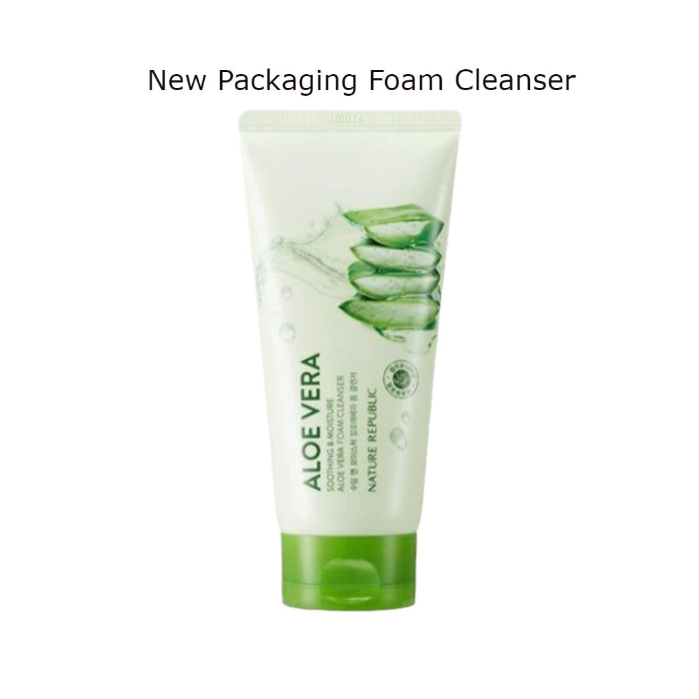 Nature Republic Soothing & Moisture Aloe Vera Cleanser Foam Cleanser 150ml cosmetic shop