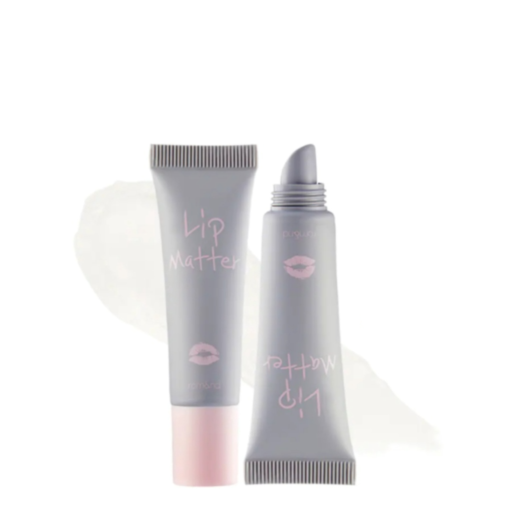 Rom&nd lip matter All glossy lipstick colors are matte.  Moisturizing lips. Lip primer